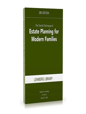 cover image of The Tools & Techniques of Estate Planning for Modern Families